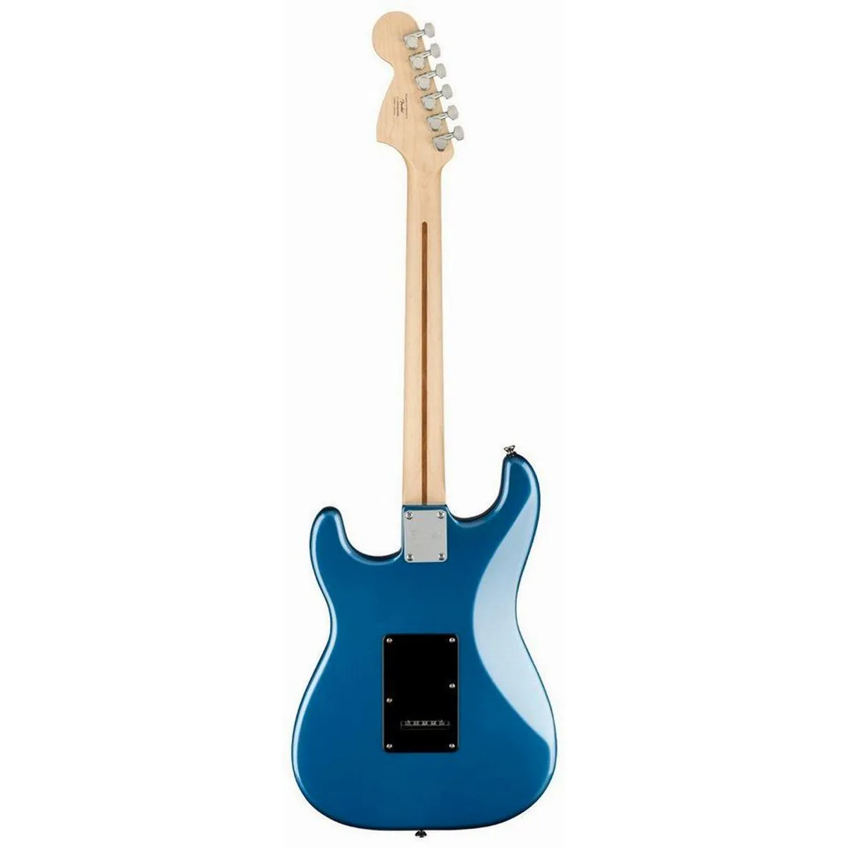 Squier Affinity Series Stratocaster, vielseitiger Klang, komfortabler Hals — Lake Placid Blue 3