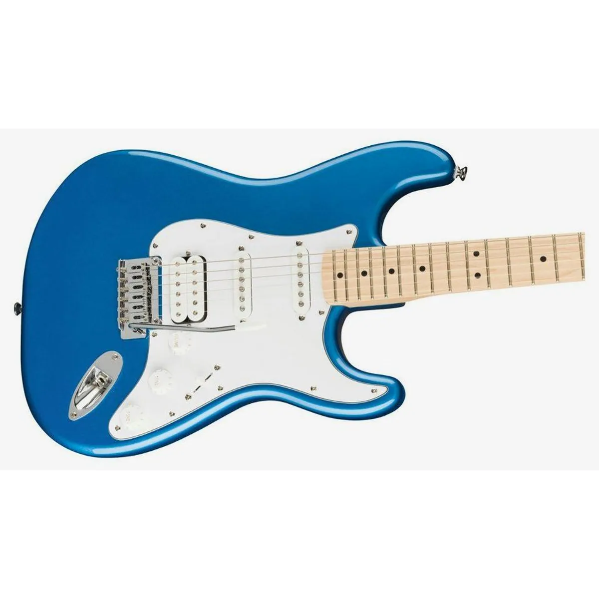 Squier Affinity Stratocaster HSS Pack, vielseitige E-Gitarre mit Verstärker — 5-Wege-Schalter, leichtes Handling, komplettes Zubehör 4