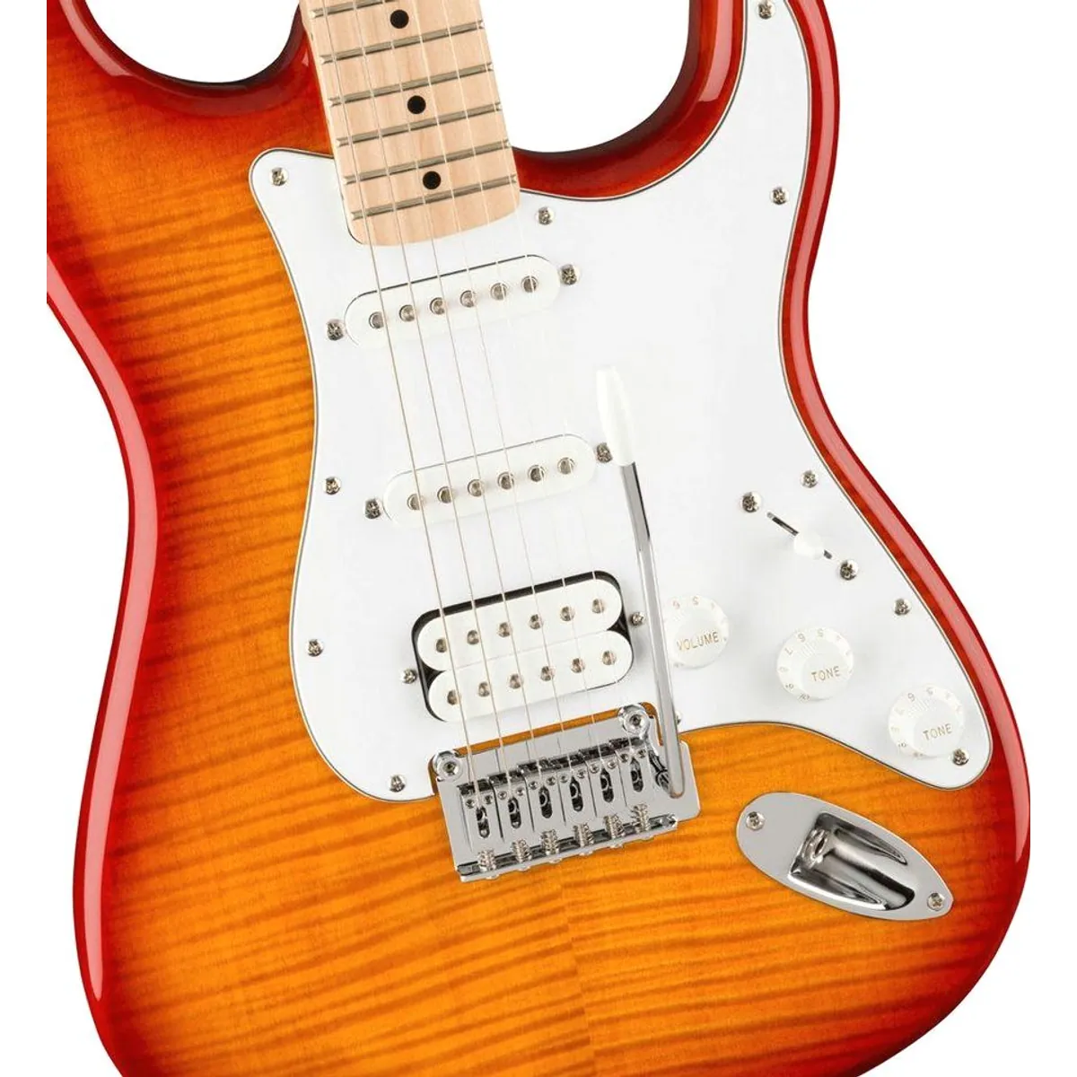Squier Affinity Stratocaster FMT HSS, vielseitige HSS-Bestückung, komfortabler Hals 4
