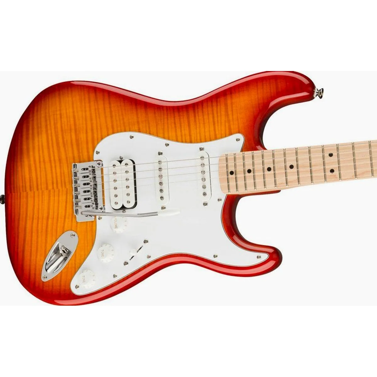 Squier Affinity Stratocaster FMT HSS, vielseitige HSS-Bestückung, komfortabler Hals 5