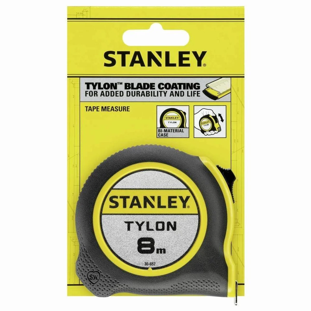 Stanley Maßband Bi-Material, 8 m Länge, robust und präzise 5