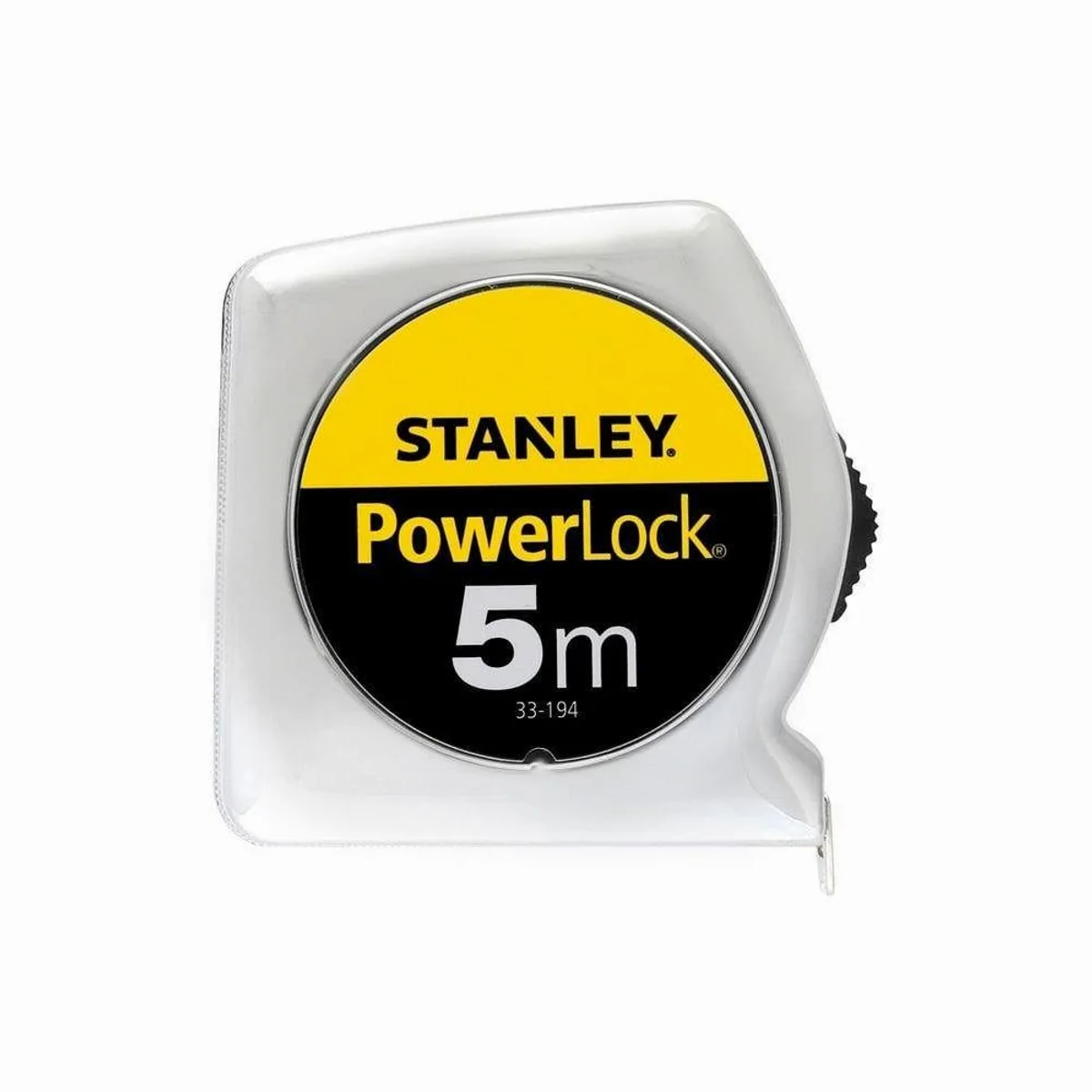 Stanley Maßband Powerlock 5m/19mm, präzise Messungen, robustes Gehäuse, praktischer Rücklauf 5