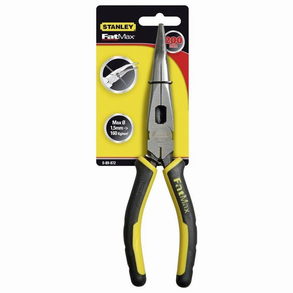 Stanley FatMax Spitzzange, gebogen, 200mm — hohe Präzision, ergonomisches Design, langlebige Materialien 3