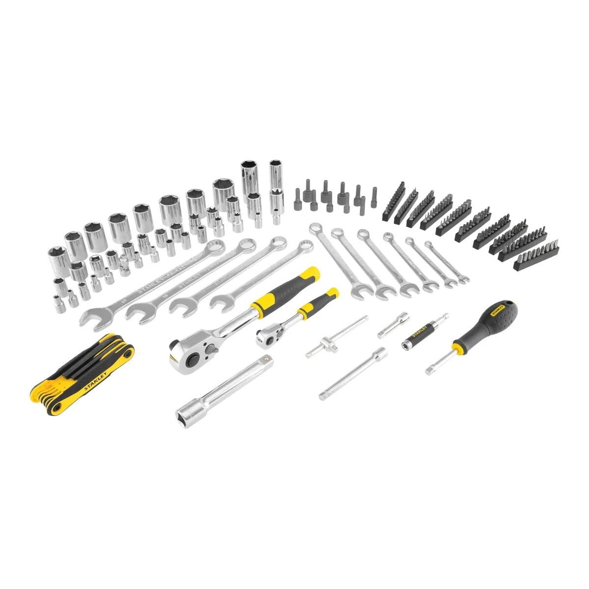 STANLEY Steckschlüsselset 175-teilig, vielseitig, robust, kompakt