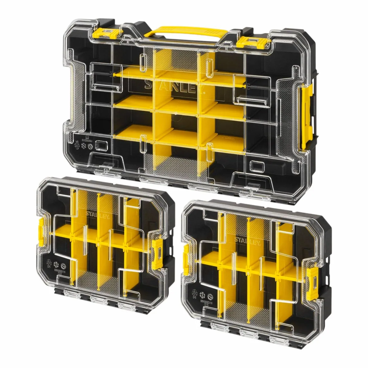 STANLEY PRO-STACK Organizer Set, modular, flache Organizer für Werkzeuge
