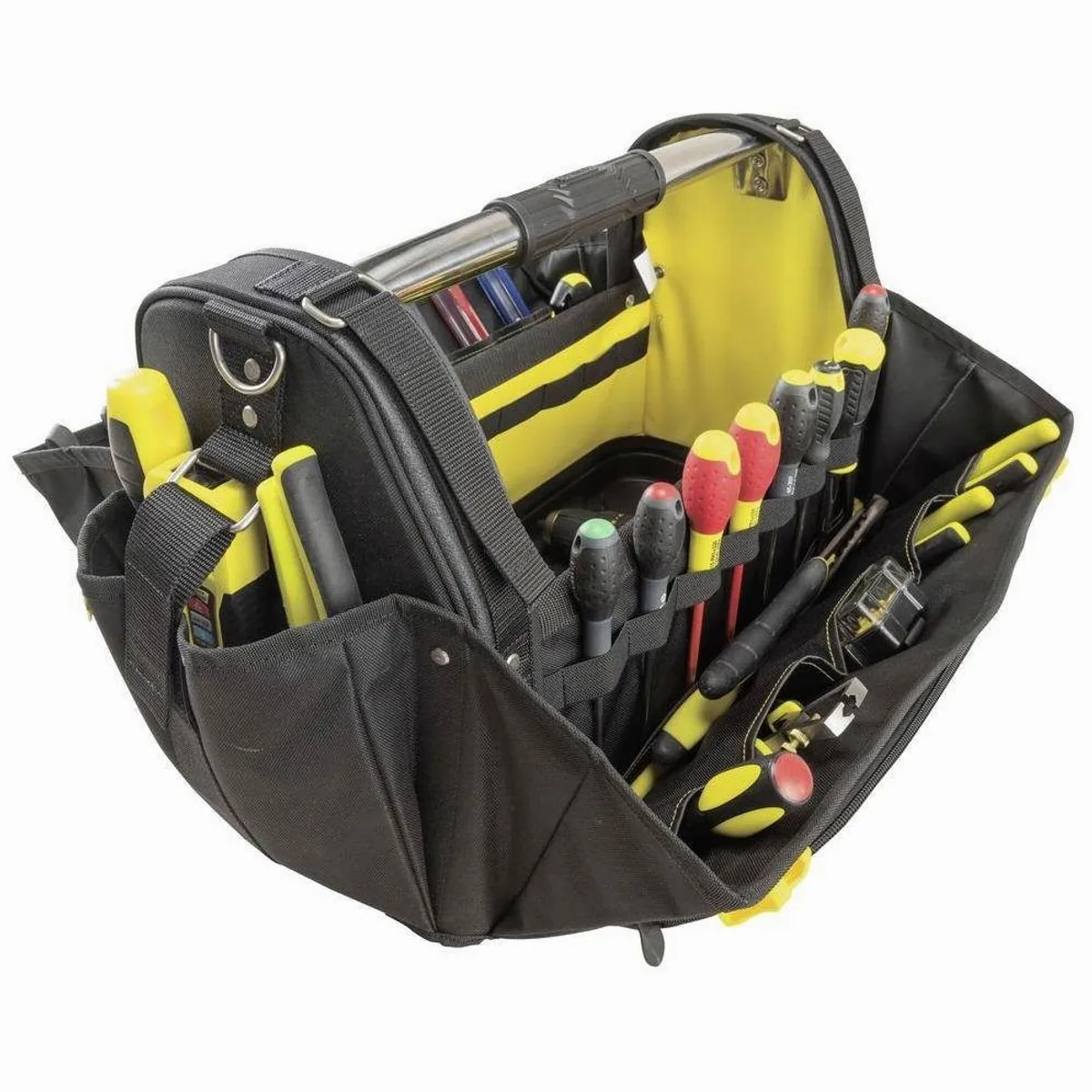STANLEY Werkzeugkoffer Fatmax Quick Access, schneller Zugang, verschließbare Seitenteile, wasserfester Boden