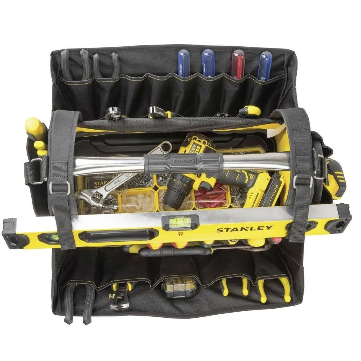 STANLEY Werkzeugkoffer Fatmax Quick Access, schneller Zugang, verschließbare Seitenteile, wasserfester Boden 2