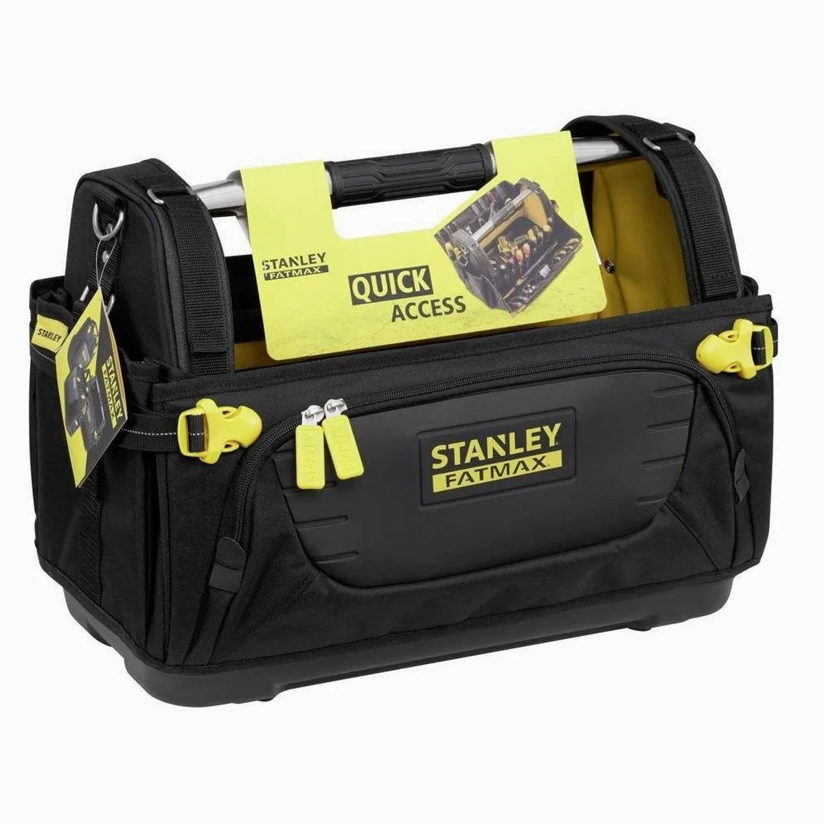 STANLEY Werkzeugkoffer Fatmax Quick Access, schneller Zugang, verschließbare Seitenteile, wasserfester Boden 4