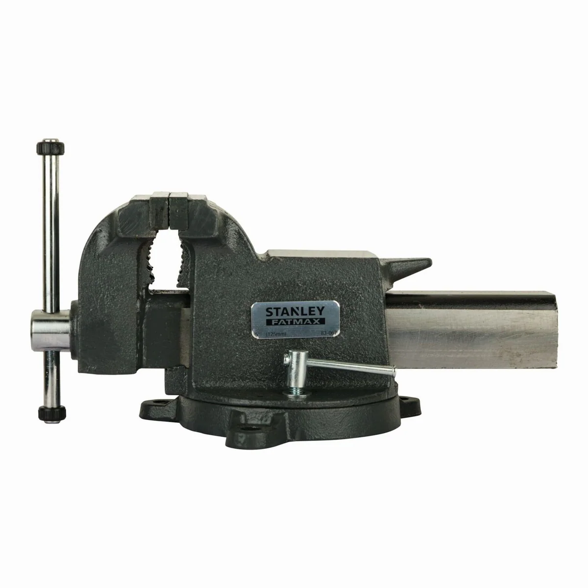 STANLEY MaxSteel Schraubstock, 125 mm Spannbacken, drehbarer Sockel, langlebig 4