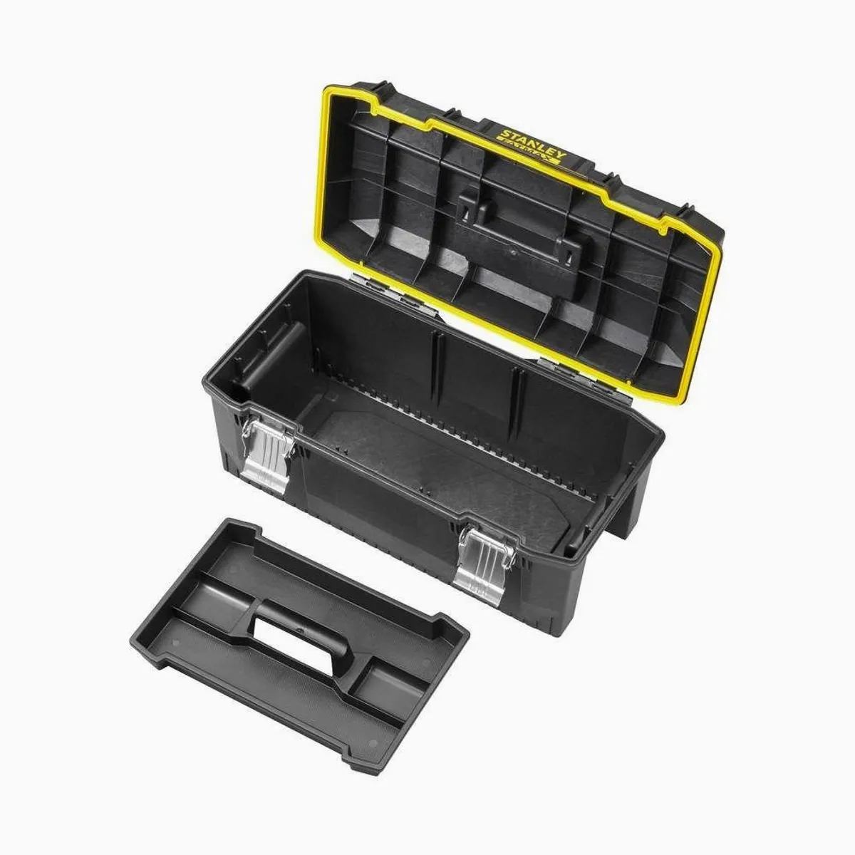 STANLEY Werkzeugkoffer 23 Zoll, robuster Griff, herausnehmbare Trage — IP53 Schutz