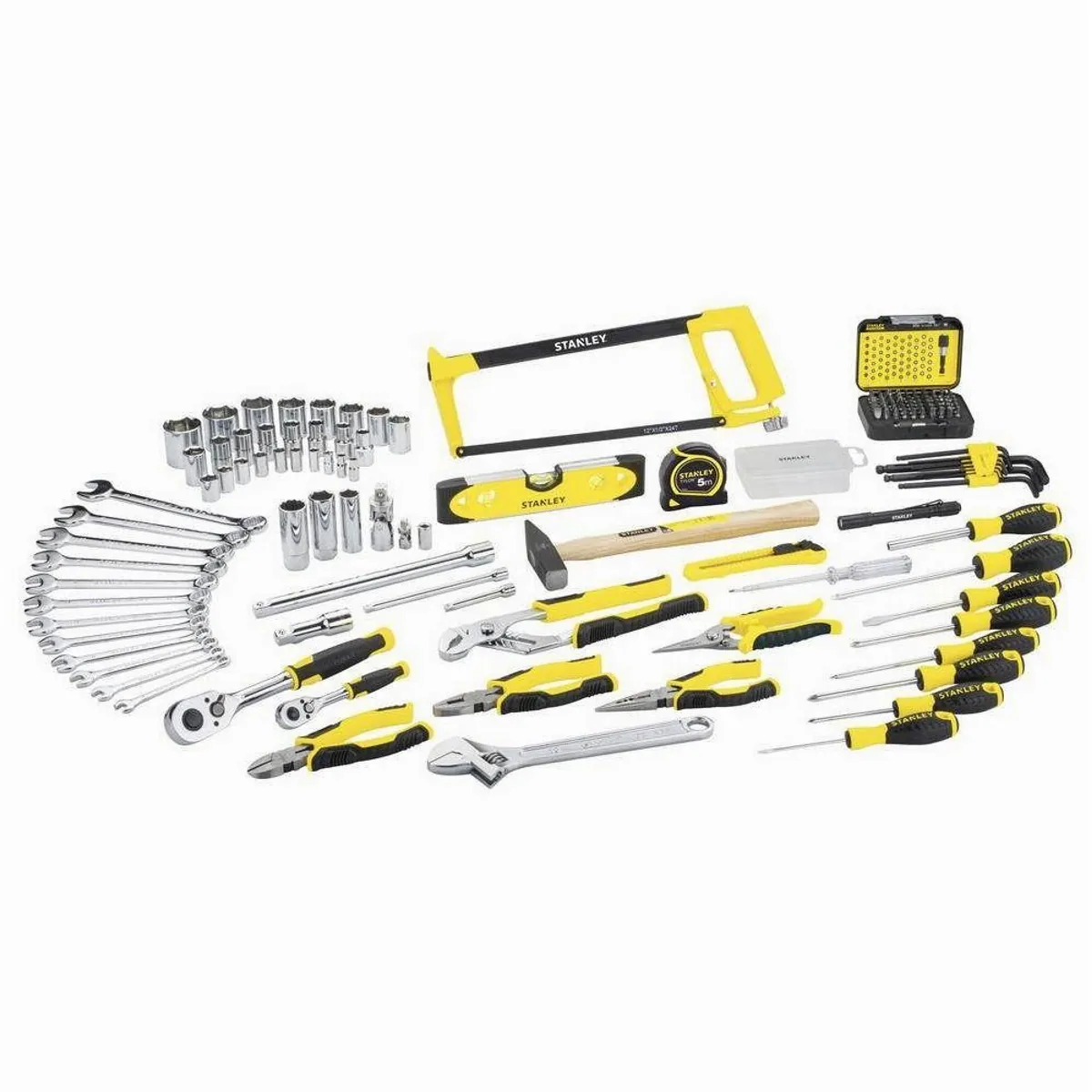 STANLEY Werkzeugset 142-teilig, robuster Aluminiumkoffer, vielseitige Anwendung 2