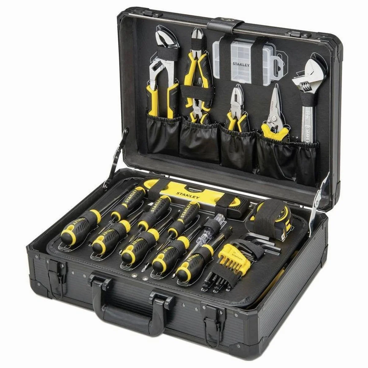STANLEY Werkzeugset 142-teilig, robuster Aluminiumkoffer, vielseitige Anwendung 4