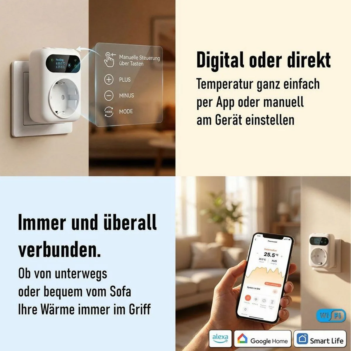 STEINFELD Heizsysteme Infrarotheizung Glas-Bild 900W, effiziente Wärme und elegantes Design 5