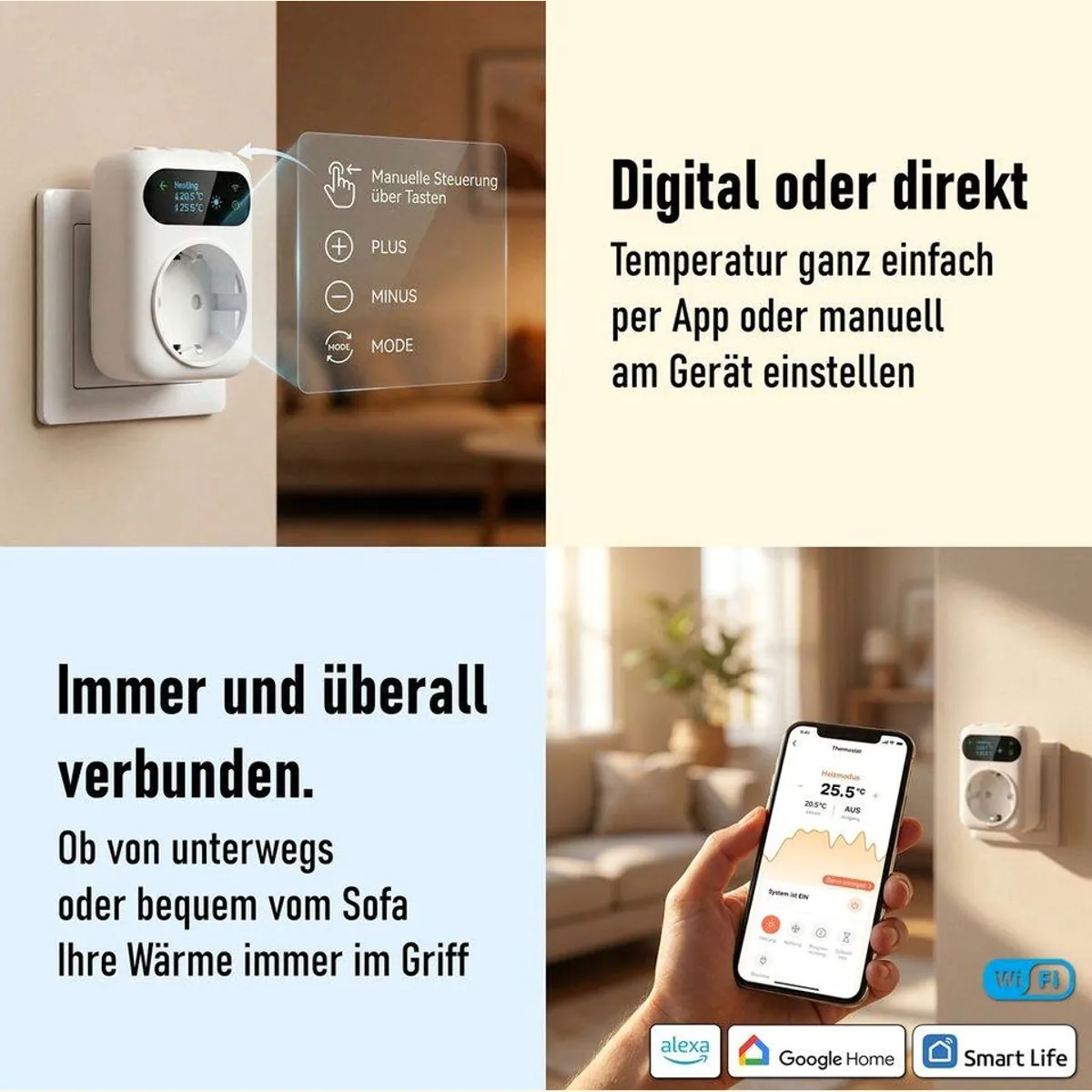 STEINFELD Heizsysteme Infrarotheizung Glas-Bild 1200W, gleichmäßige Wärme, flexibles Design 5