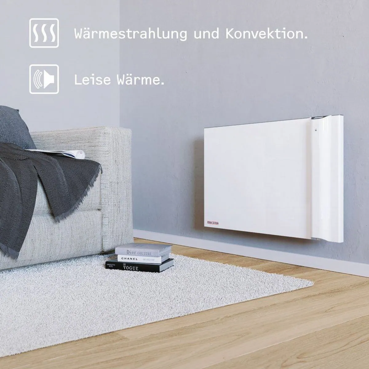 STIEBEL ELTRON CND 100 Duo Wandkonvektor, energiesparend, LCD-Display, Wochentimer 2