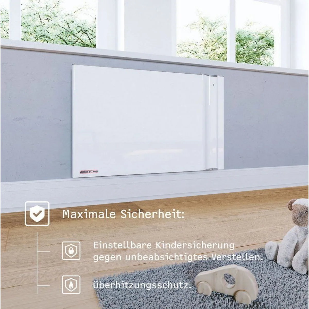 STIEBEL ELTRON CND 200 Duo Wandkonvektor, 2 Heizsysteme, energiesparend, LCD-Display 4