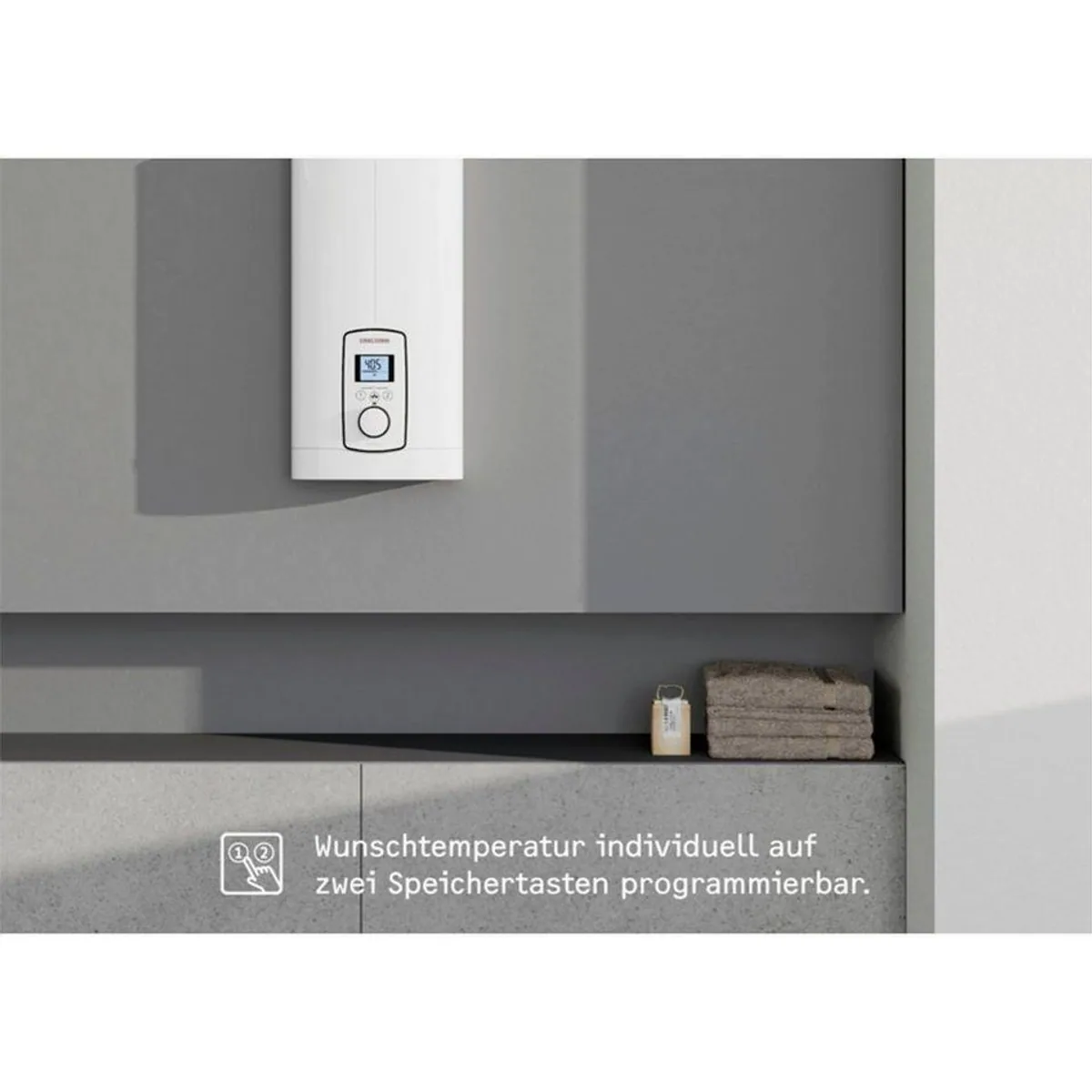 STIEBEL ELTRON DEL 18/21/24 Plus, gradgenaue Temperaturwahl, 3i Technologie, LC-Display 2