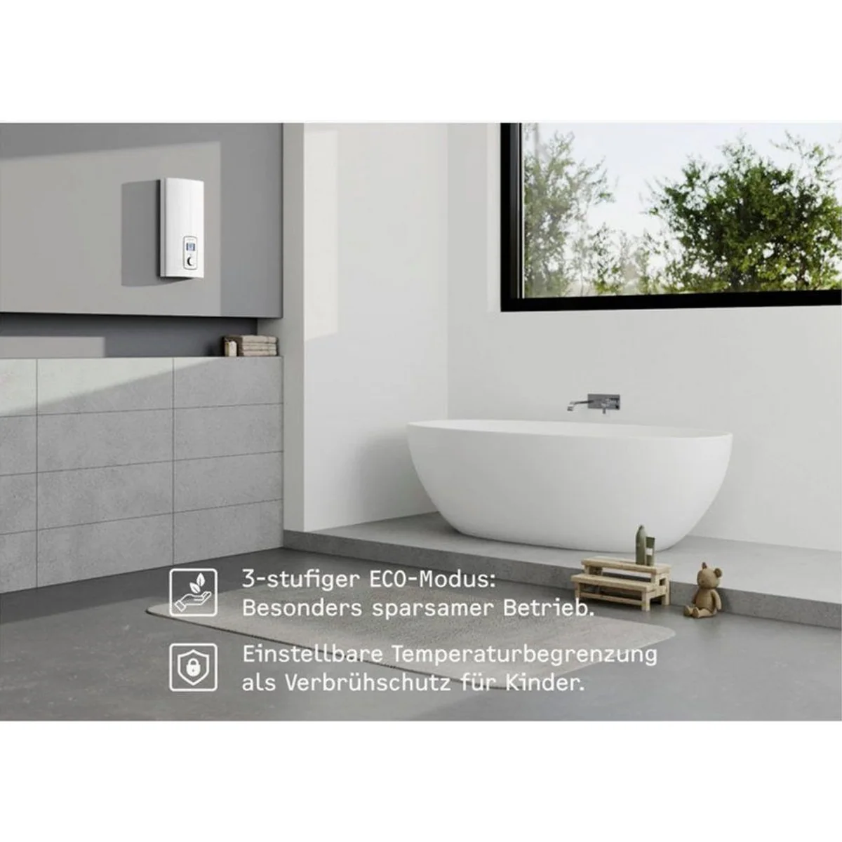 STIEBEL ELTRON DEL 18/21/24 Plus, gradgenaue Temperaturwahl, 3i Technologie, LC-Display 4