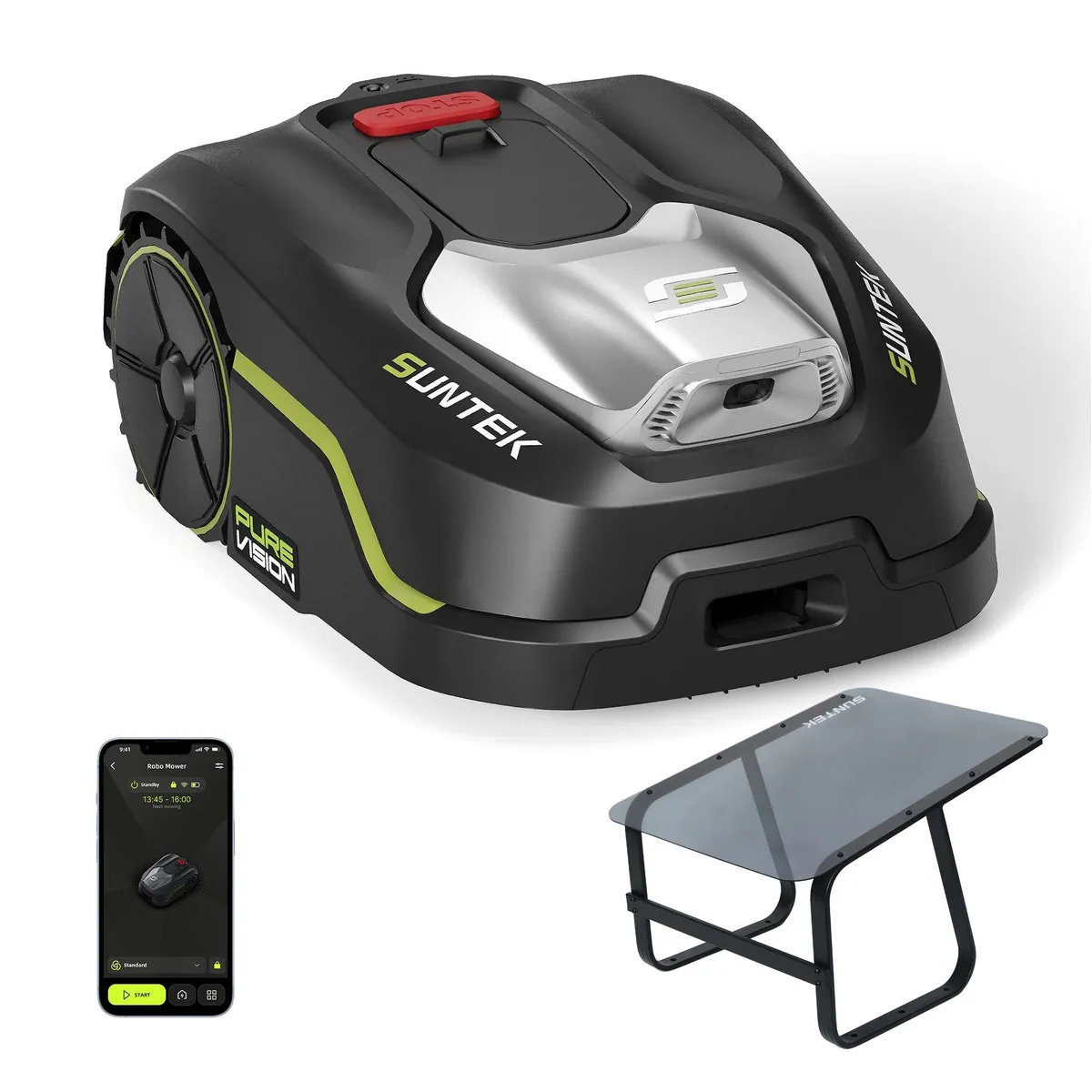 Suntek Pure Vision Mähroboter, KI-Technologie, bis 250 m², App-gesteuert, 35% Steigung