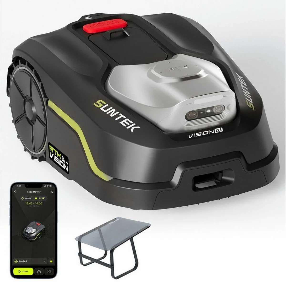 Suntek RTK+Vision+TOF LiDAR Mähroboter, kabellos, 500 m², App-gesteuert