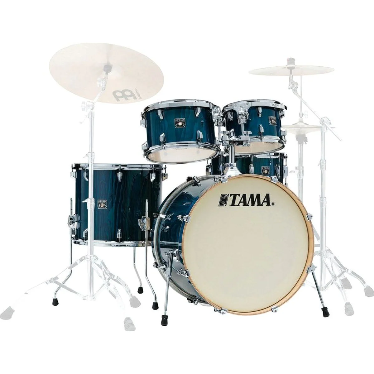 Tama Superstar Classic Drumkit, klassisches Design, kraftvolle Resonanz, flexibles MTH600 Zubehör