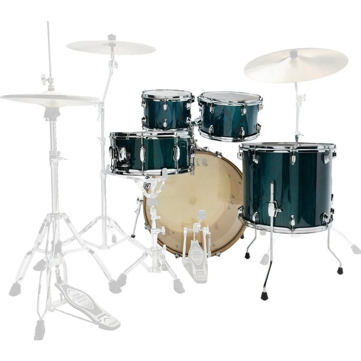 Tama Superstar Classic Drumkit, klassisches Design, kraftvolle Resonanz, flexibles MTH600 Zubehör 2