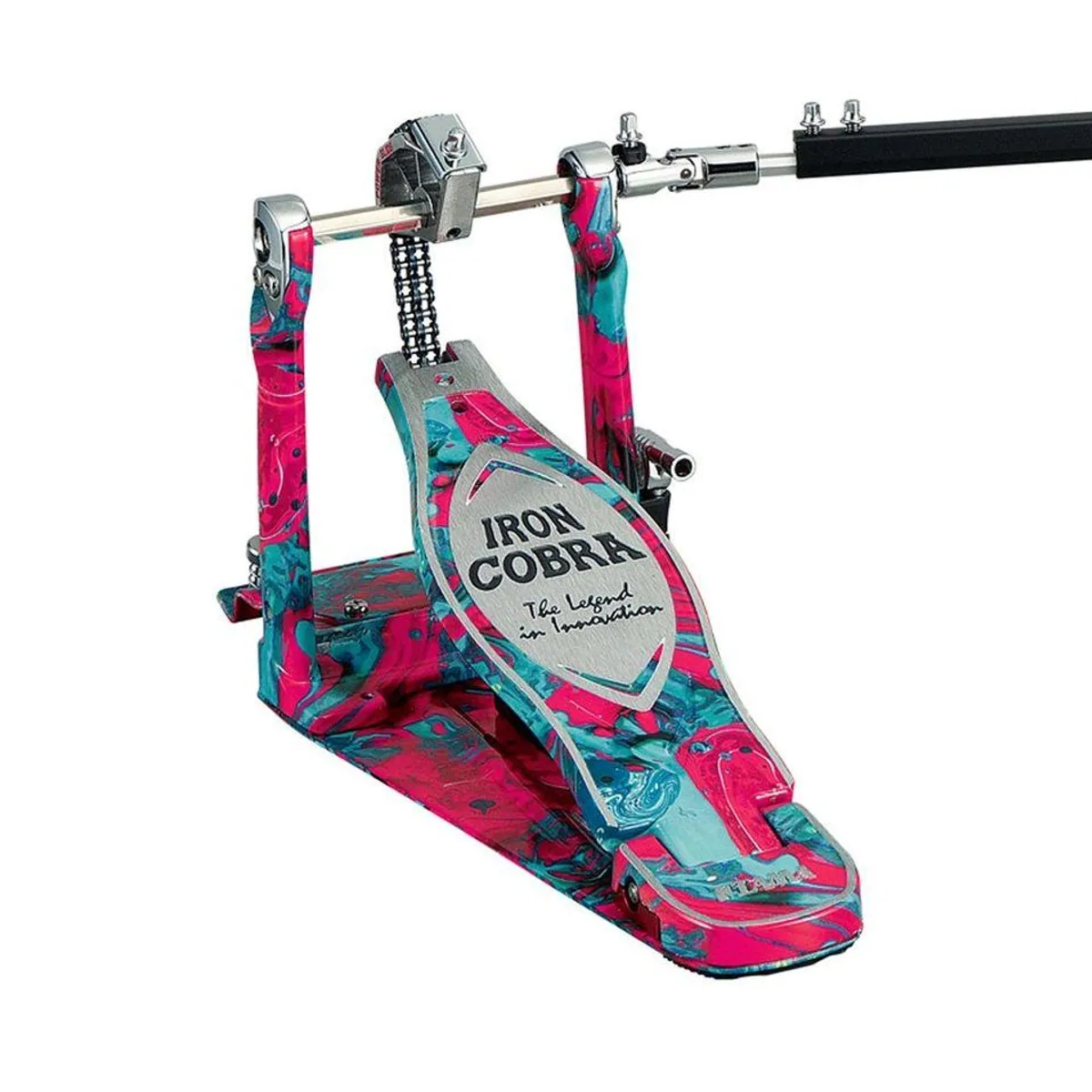 Tama Iron Cobra 900 Doppelpedal, Power Glide, Coral Swirl Design 3