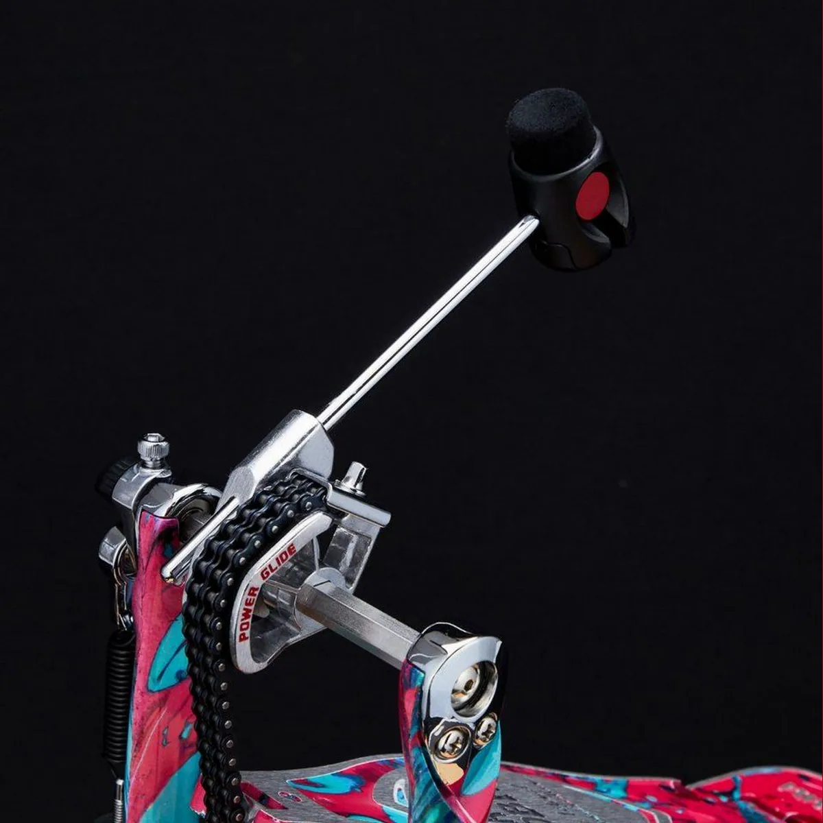 Tama Iron Cobra 900 Doppelpedal, Power Glide, Coral Swirl Design 4