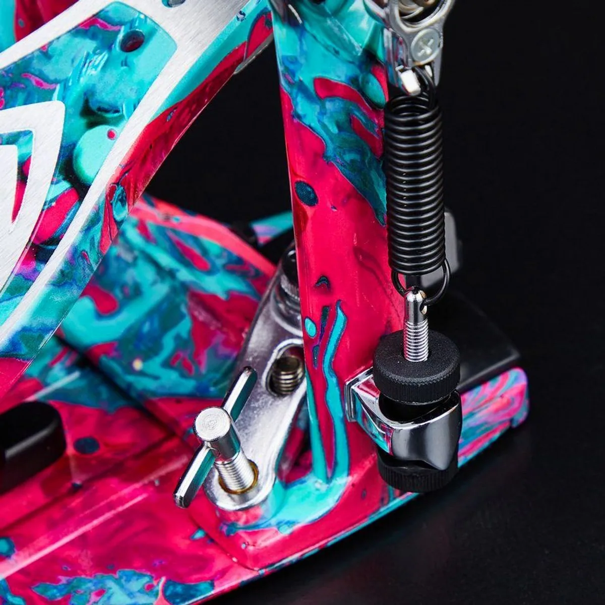 Tama Iron Cobra 900 Doppelpedal, Power Glide, Coral Swirl Design 5