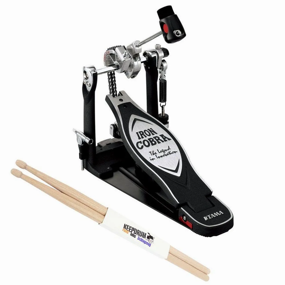 Tama HP900PN Powerglide Iron Cobra Fußmaschine, optimierte Kraftübertragung, schnelle Rückstellung, robuste Bauweise