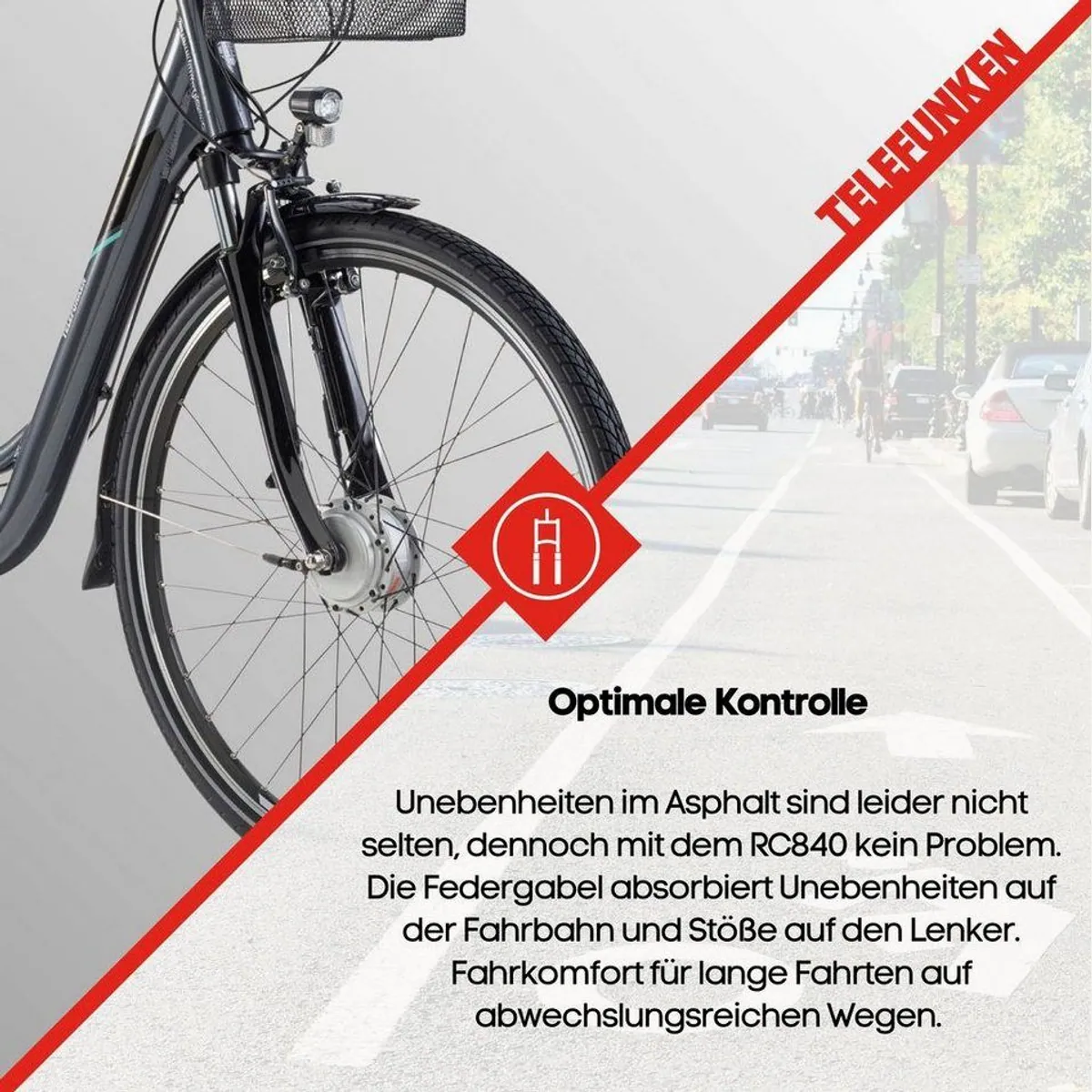 Telefunken E-Bike RC840, 7-Gang Shimano Nexus, Frontmotor, 531,3 Wh 5