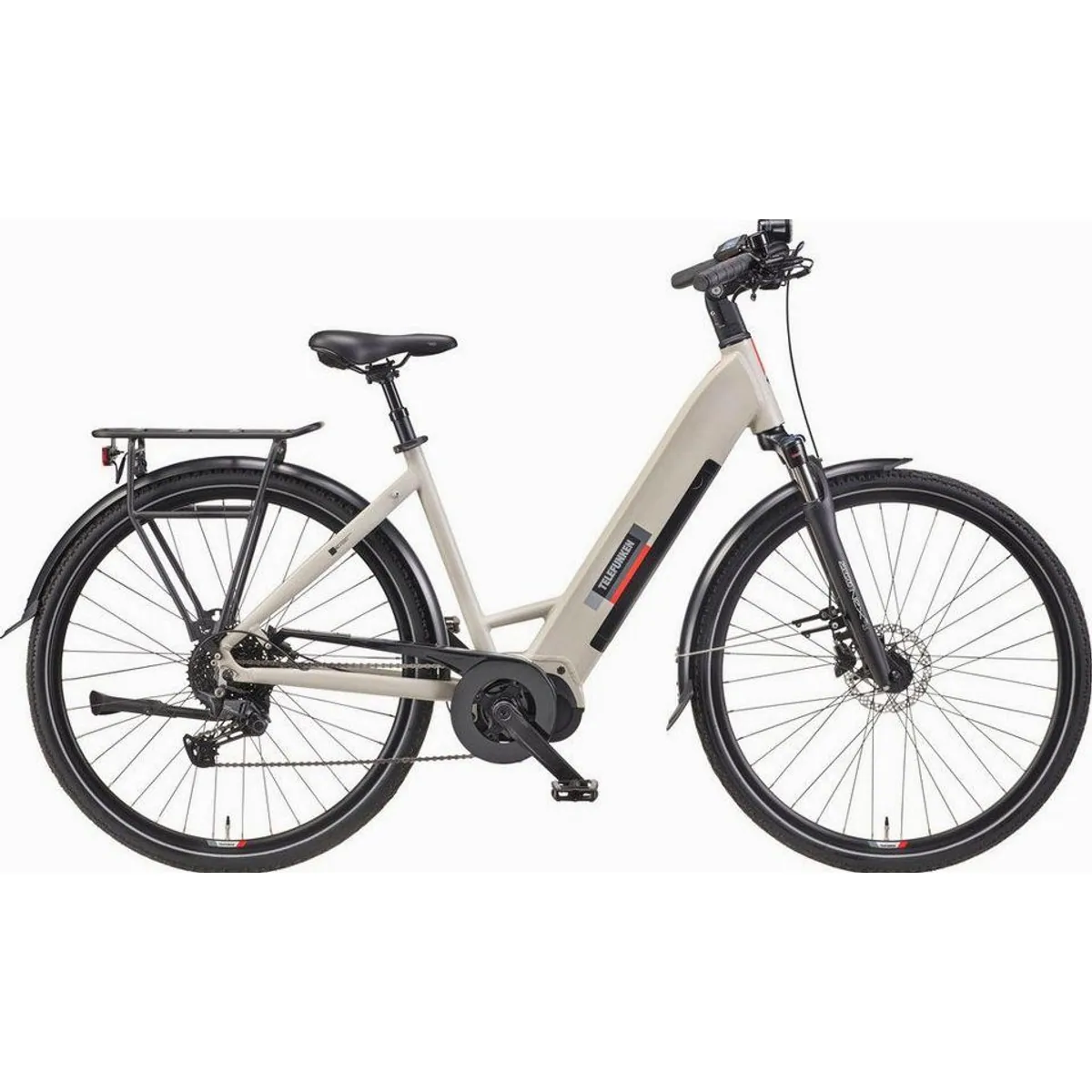 Telefunken E-Bike RC680, 10 Gang Shimano, Mittelmotor, 705,6 Wh — ideal für Stadt und Gelände