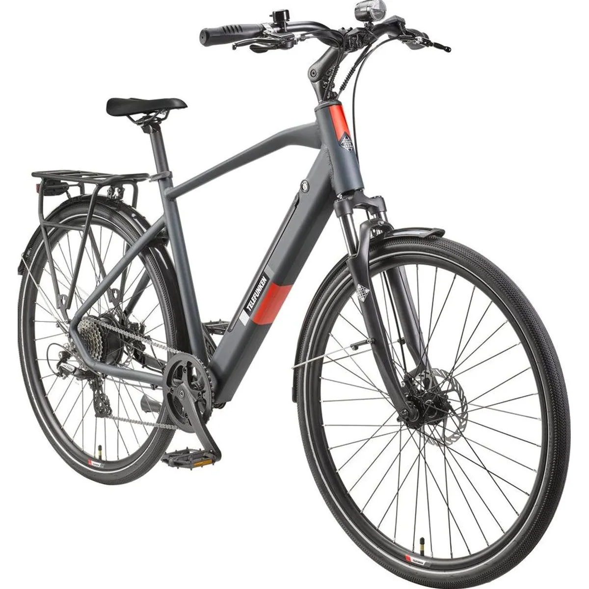 Telefunken E-Bike Expedition XT490 Herren, 28 Zoll, 250 W Heckmotor, 8-Gang Shimano 2