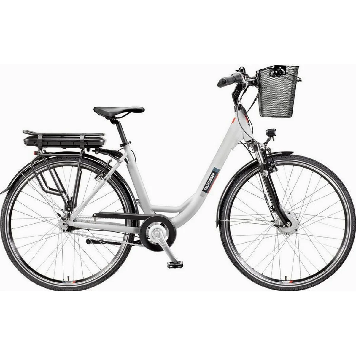 Telefunken E-Bike RC667, 250 W Frontmotor, 7-Gang Nabenschaltung, 536,5 Wh Akku — ideal für Stadt und Freizeit