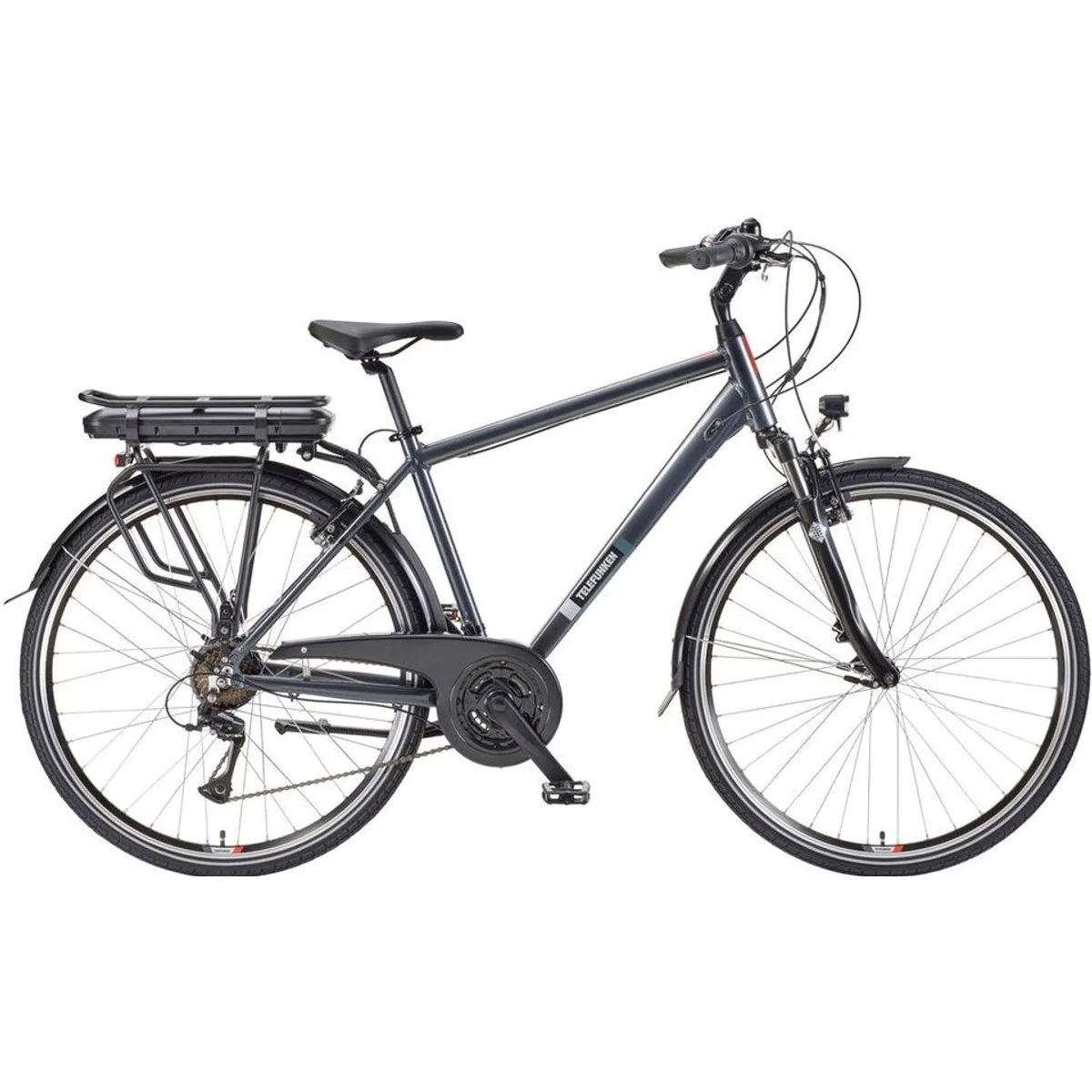 Telefunken E-Bike Expedition XT485 Herren, 21 Gang, 250 W Heckmotor, 100 km Reichweite