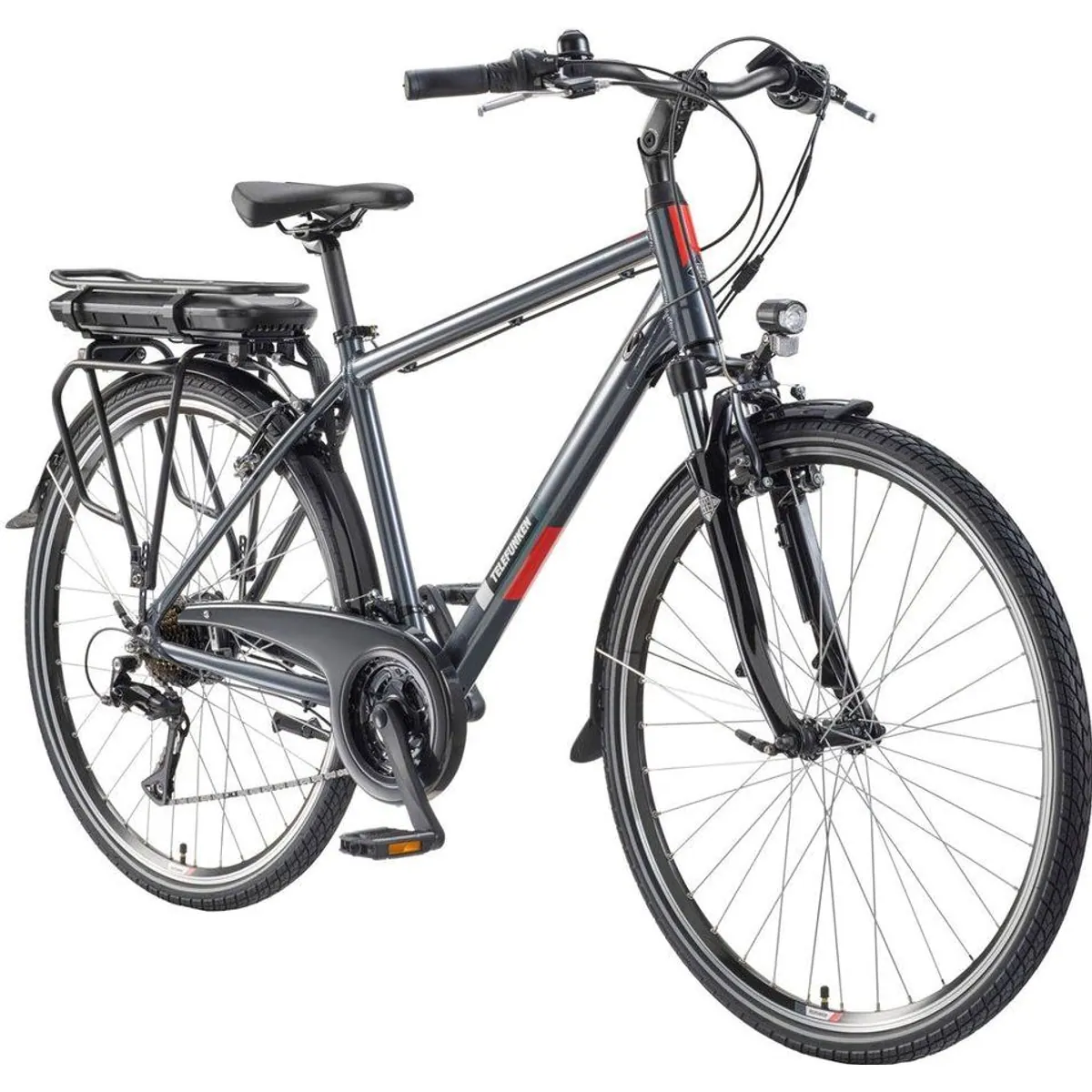 Telefunken E-Bike Expedition XT485 Herren, 21 Gang, 250 W Heckmotor, 100 km Reichweite 2