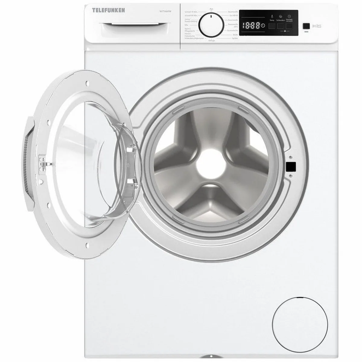 Telefunken W714A1W Waschmaschine, 7 kg, 1400 U/min, Inverter Motor, Schontrommel 2