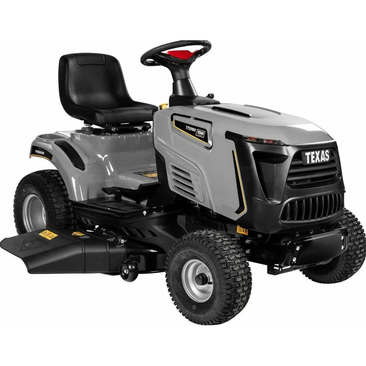 Texas Premium TTS98H Rasentraktor, 98 cm Schnittbreite, inkl. Anhänger und Kippfunktion 2