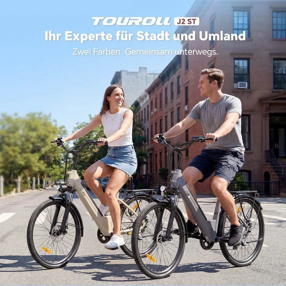 Touroll E-Bike Trekkingrad J2 ST, 561,6 Wh Akku, 7-Gang Shimano, 25 km/h 2