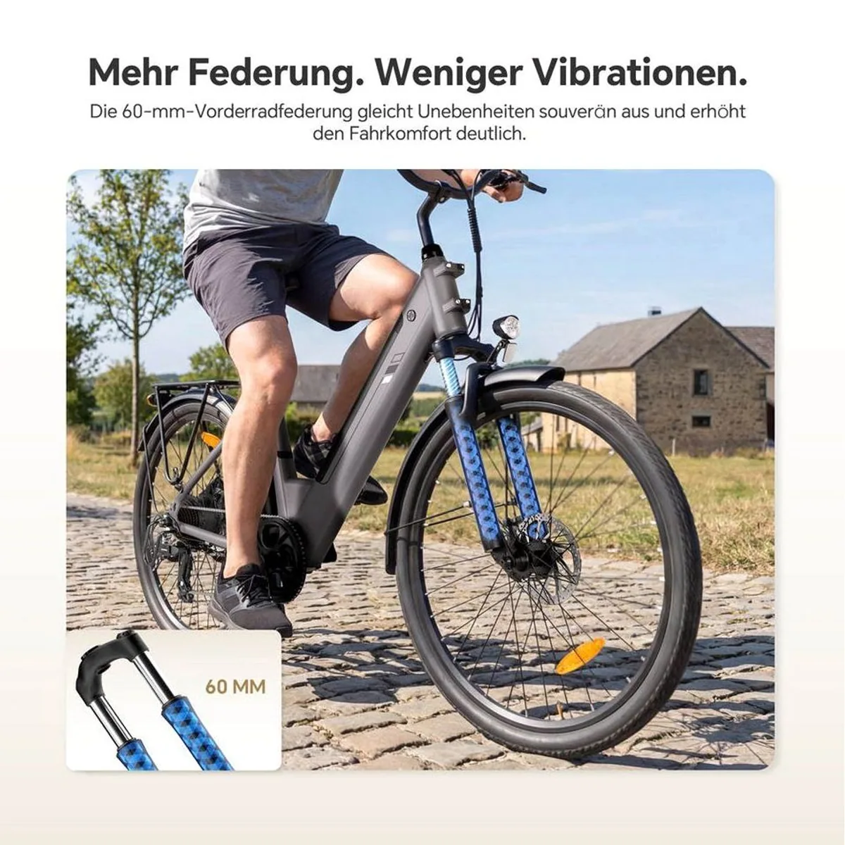 Touroll E-Bike Trekkingrad J2 ST, 561,6 Wh Akku, 7-Gang Shimano, 25 km/h 5
