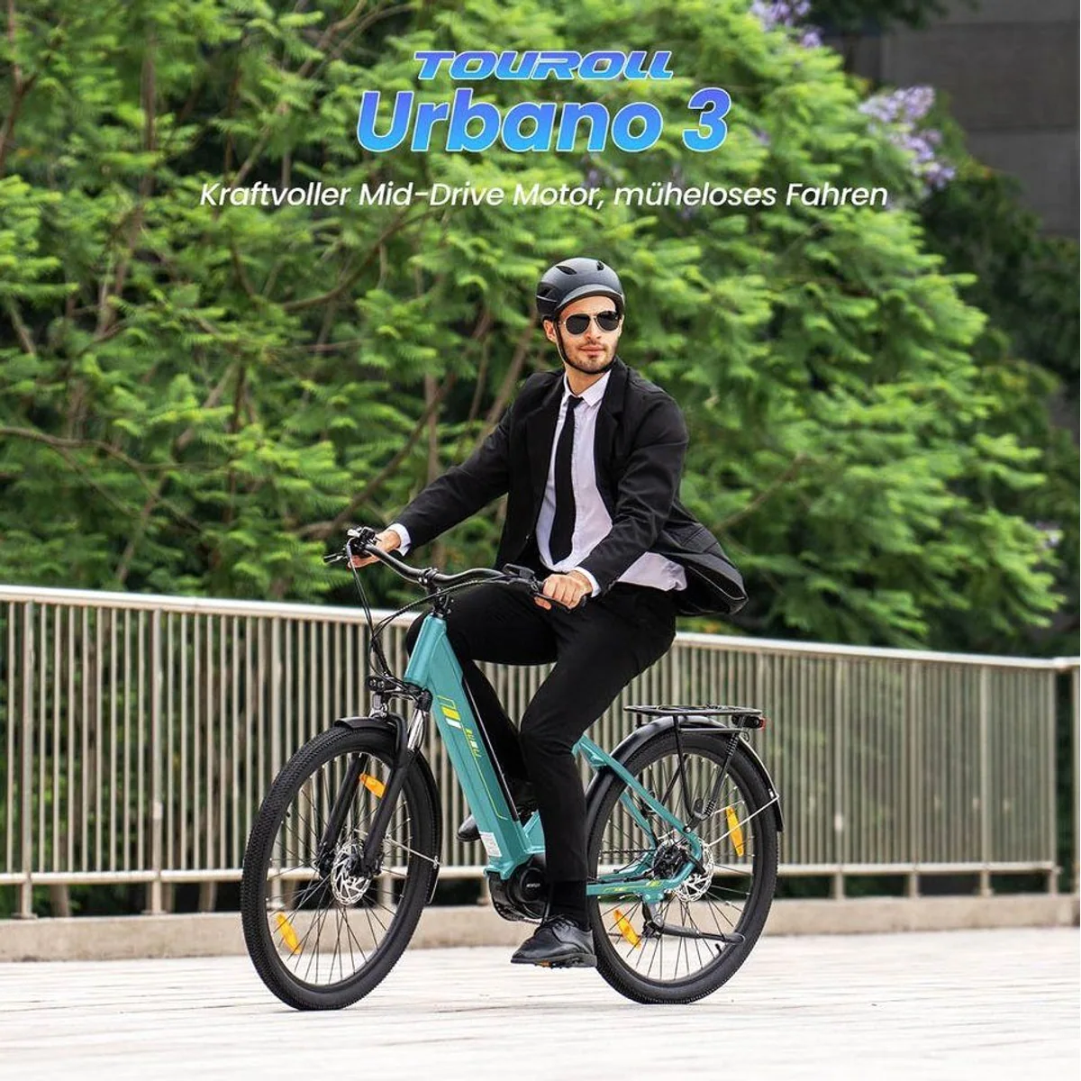Touroll Urbano 3 E-Bike, 250W Mittelmotor, 468 Wh Akku, 7-Gang Shimano 2