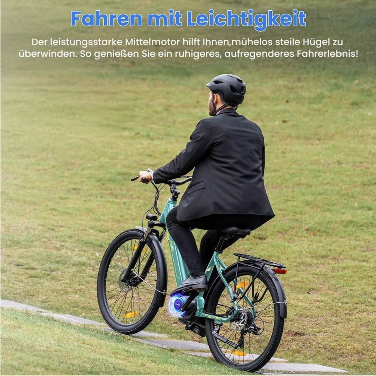 Touroll Urbano 3 E-Bike, 250W Mittelmotor, 468 Wh Akku, 7-Gang Shimano 4