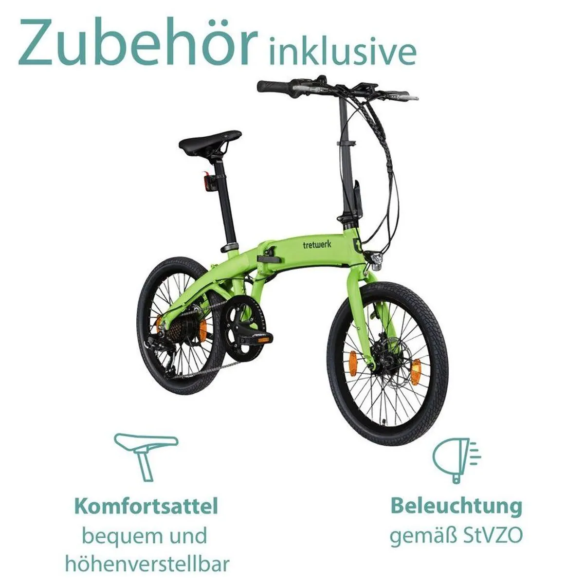 Tretwerk Akimbo Plus Faltrad, 7-Gang Shimano, 345 Wh Akku — Flexibel, kraftvoll, platzsparend 4