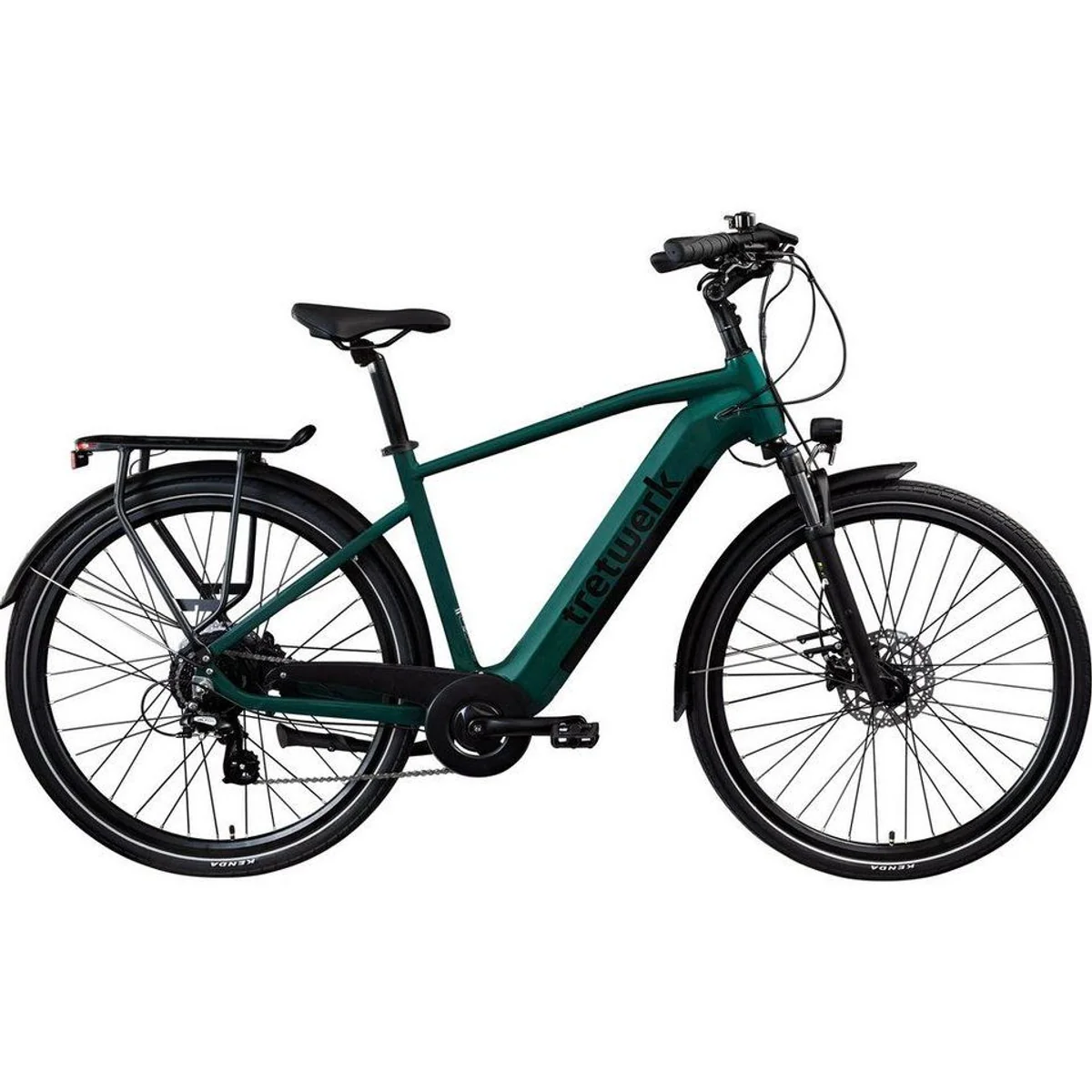 Tretwerk Onyx E-Bike Trekkingrad, 8-Gang Shimano, 540 Wh Akku, Heckmotor