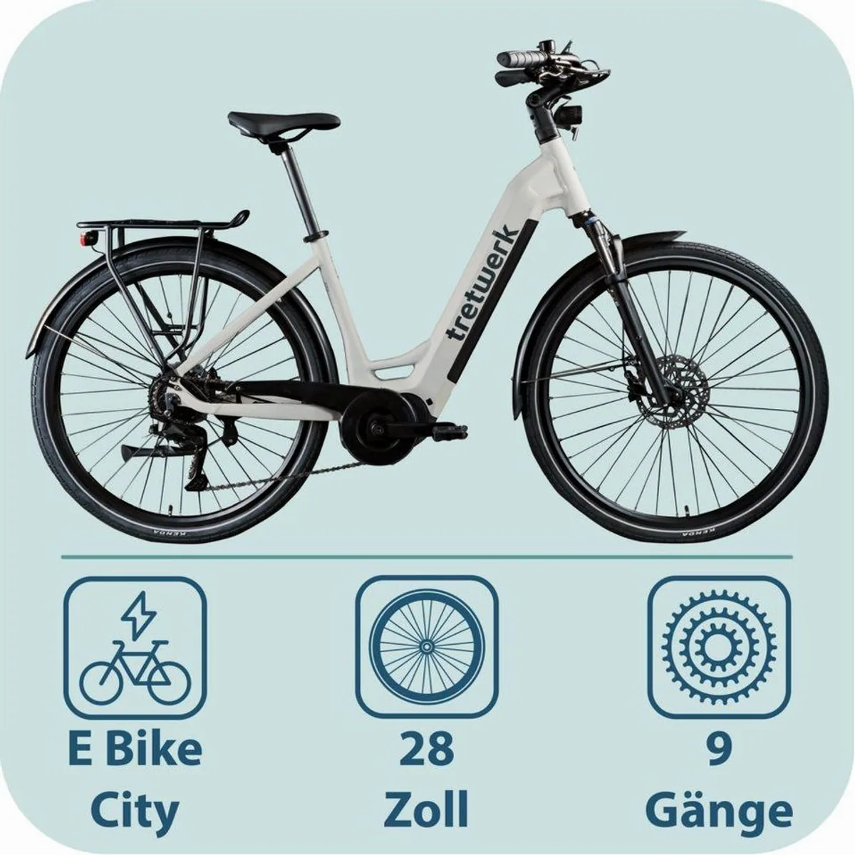 Tretwerk Amber City E-Bike, 9-Gang Shimano, 733 Wh Akku — leicht, komfortabel, langlebig 2