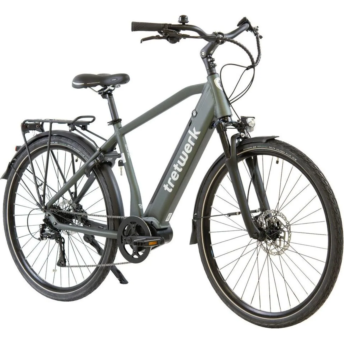 Tretwerk Sonic E-Bike Trekkingrad, 8 Gang Shimano Acera, 522 Wh Akku — Komfort, Leistung, Vielseitigkeit