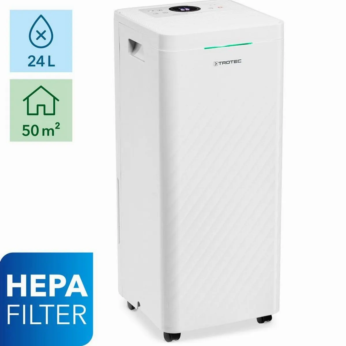 Trotec TTK 64 HEPA Luftentfeuchter, Hygrostatgesteuerte Automatik, HEPA-Luftreinigung
