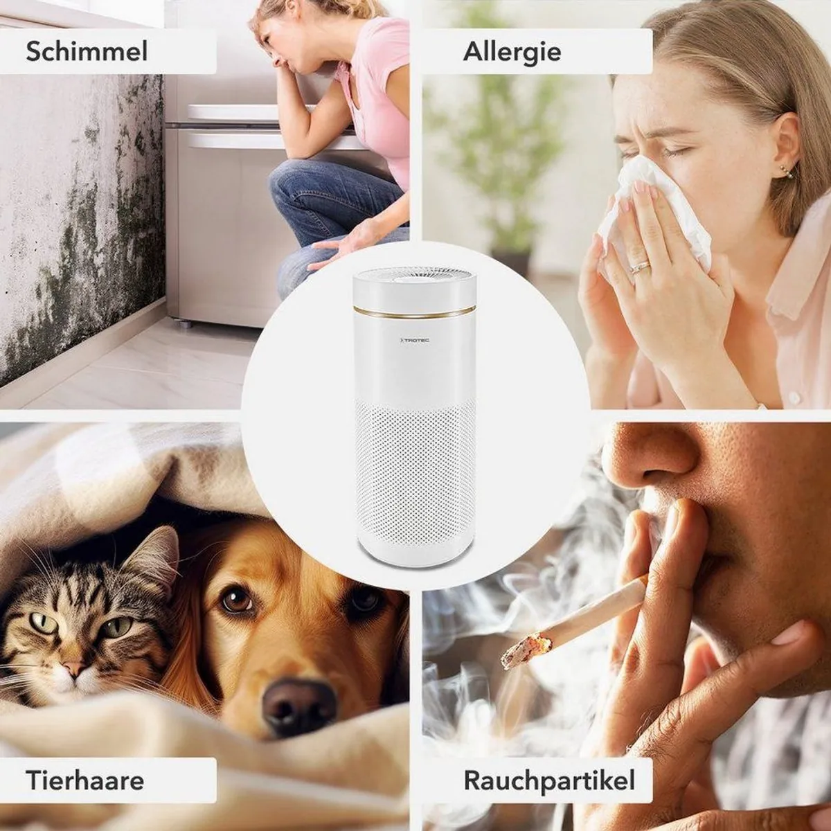 Trotec AirgoClean 170+, 360° HEPA-Luftreinigung, Turbo-Funktion 3