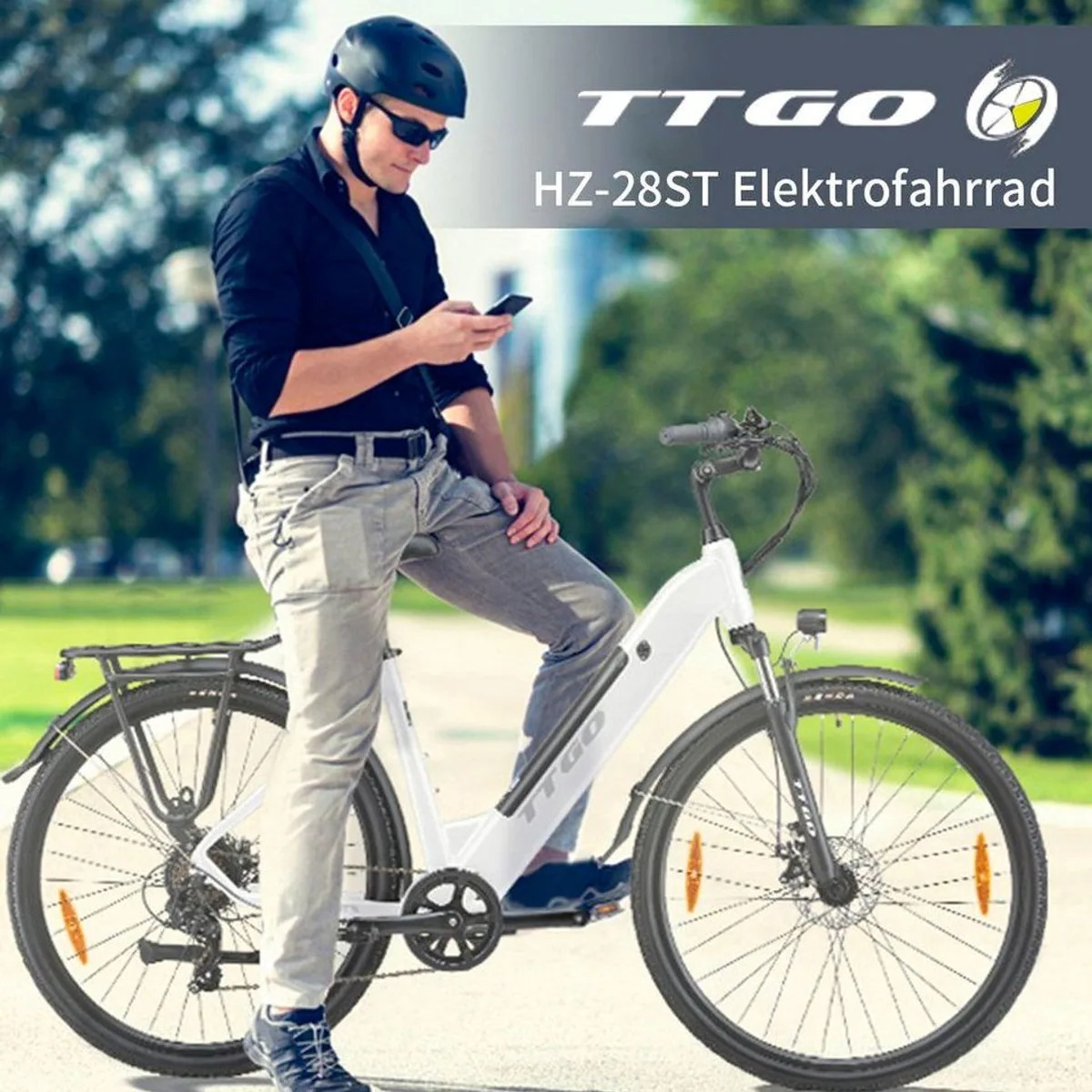 TTGO HZ-28TS E-Bike, 720 Wh Akku, Aluminium-Tiefrahmen, 7-Gang-Schaltung 3