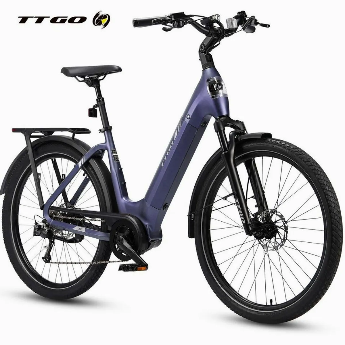 TTGO E-Bike Cityrad 28 Zoll, kraftvoller Mittelmotor, hohe Reichweite, 9-Gang-Schaltung